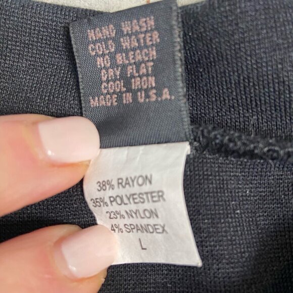 Only Hearts NYC Fit & Flare Knee Length Skirt Black Size Large - Picture 7 of 7